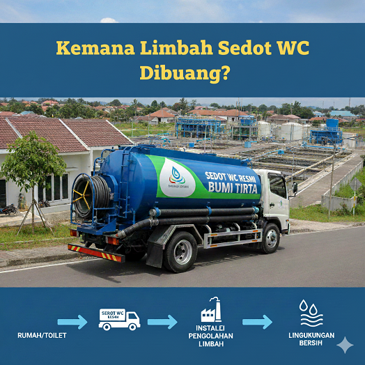 kemana limbah sedot wc dibuang
