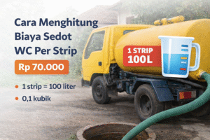 menghitung sedot wc per strip
